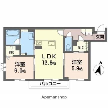 ｔｏｃｏ－ｔｏｃｏ井口 2階 2LDK 賃貸物件詳細