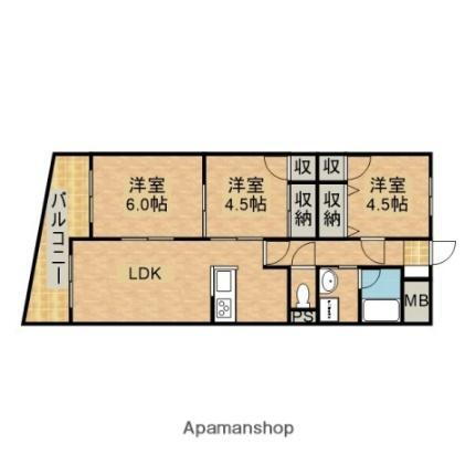 ドヴェルスミダ 3階 3LDK 賃貸物件詳細