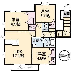 広島県広島市安芸区船越1丁目 海田市駅 3LDK アパート 賃貸物件詳細