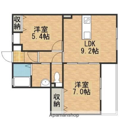 広島県広島市安芸区中野6丁目 中野東駅 2LDK アパート 賃貸物件詳細
