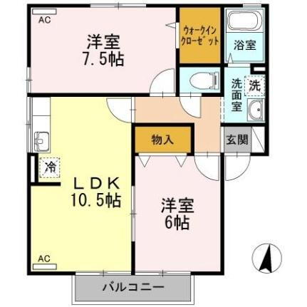 徳島県徳島市中島田町4丁目 鮎喰駅 2LDK アパート 賃貸物件詳細