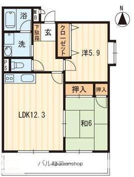 エトワール太田 3階 2LDK 賃貸物件詳細