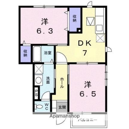 香川県高松市一宮町 一宮駅 2DK アパート 賃貸物件詳細