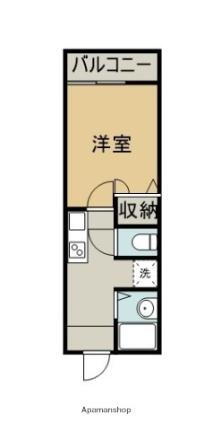 Ａホープ 2階 1K 賃貸物件詳細