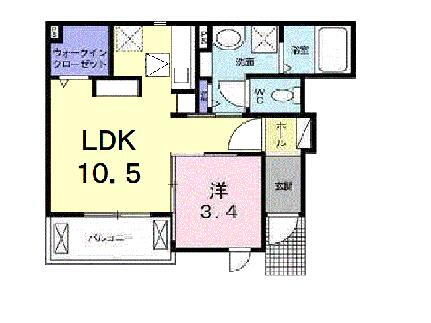 愛媛県伊予郡松前町大字筒井 古泉駅 1LDK アパート 賃貸物件詳細