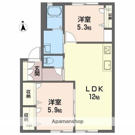 ビバーラ石井 1階 2LDK 賃貸物件詳細