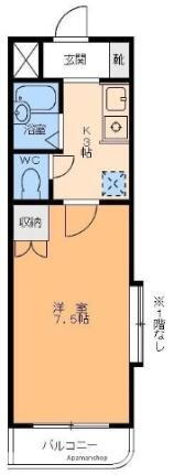 コーポＮＫ 3階 1K 賃貸物件詳細
