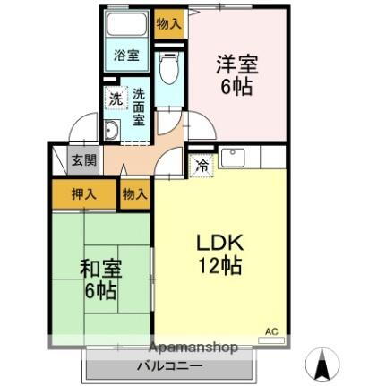 愛媛県松山市西長戸町 2LDK アパート 賃貸物件詳細