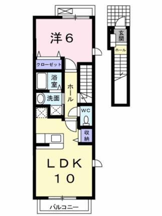 愛媛県松山市南斎院町 1LDK アパート 賃貸物件詳細