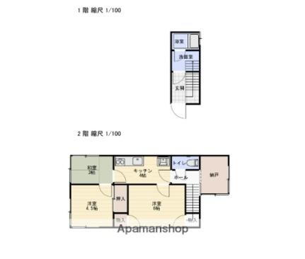 愛媛県松山市岩崎町2丁目 道後公園駅 3K アパート 賃貸物件詳細
