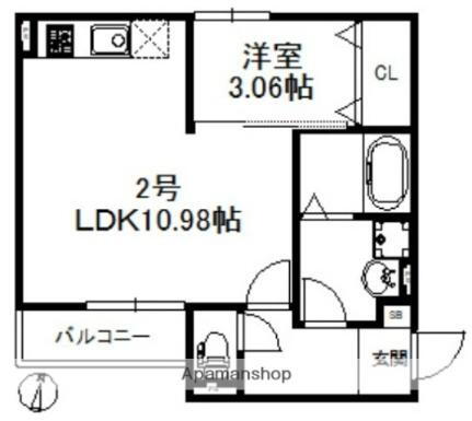 福岡県福岡市中央区今川1丁目 唐人町駅 1LDK アパート 賃貸物件詳細