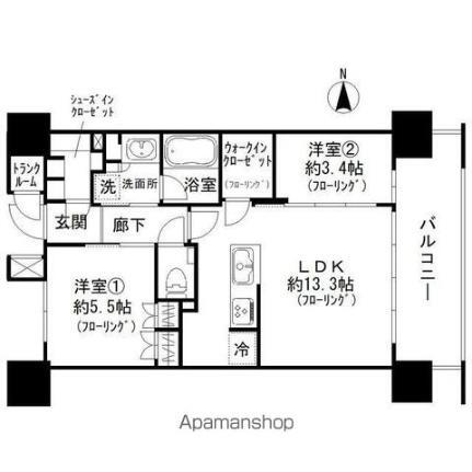 福岡県福岡市中央区荒戸1丁目 大濠公園駅 2LDK マンション 賃貸物件詳細