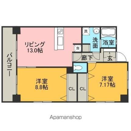 福岡県福岡市東区箱崎1丁目 箱崎駅 2LDK マンション 賃貸物件詳細