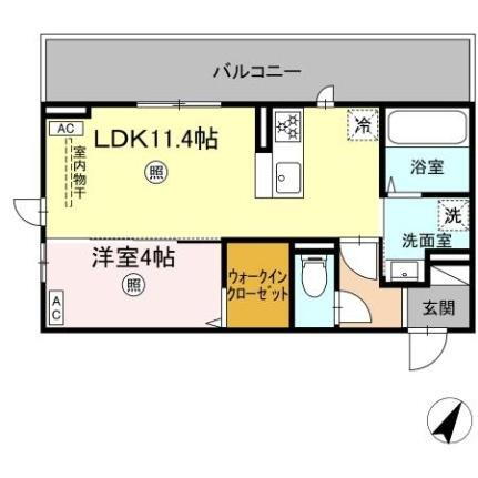（仮称）ＤーＲＯＯＭ島町 2階 1LDK 賃貸物件詳細