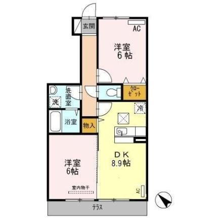 宮崎県都城市太郎坊町 都城駅 2DK アパート 賃貸物件詳細