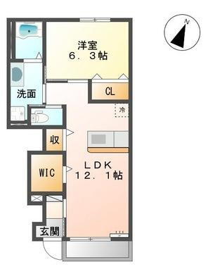 鹿児島県鹿児島市中山町 谷山駅 1LDK アパート 賃貸物件詳細