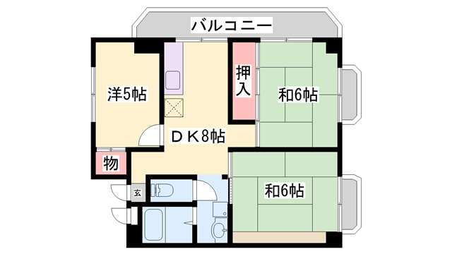 西村マンション 2階 3DK 賃貸物件詳細
