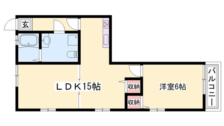 兵庫県姫路市八代宮前町 野里駅 1LDK アパート 賃貸物件詳細