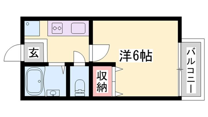 兵庫県姫路市青山 余部駅 1K アパート 賃貸物件詳細