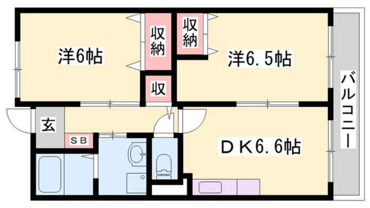 兵庫県西脇市野村町 西脇市駅 2DK マンション 賃貸物件詳細