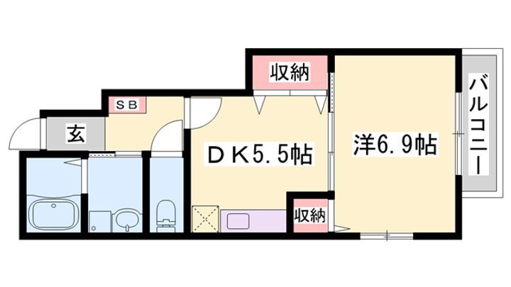 兵庫県小野市天神町 小野駅 1DK アパート 賃貸物件詳細