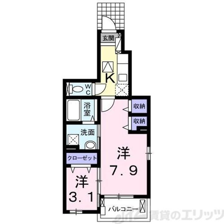 大阪府摂津市鳥飼中１丁目２０－１ 南摂津駅 2K アパート 賃貸物件詳細