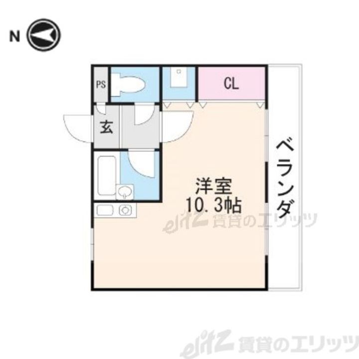 ジュネス別府 5階 1K 賃貸物件詳細