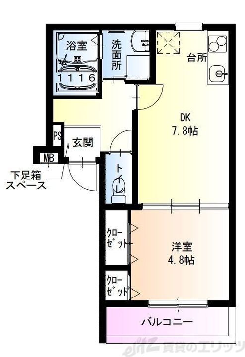 フジパレス沢良宜東Ⅴ番館 1階 1DK 賃貸物件詳細