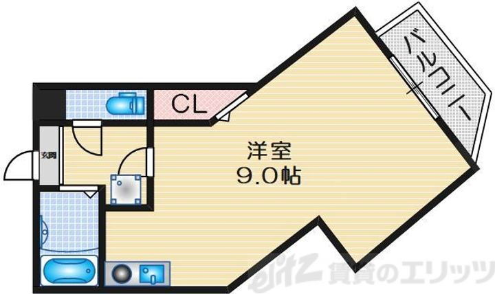 大阪府高槻市土橋町１－２９ 高槻市駅 1K アパート 賃貸物件詳細