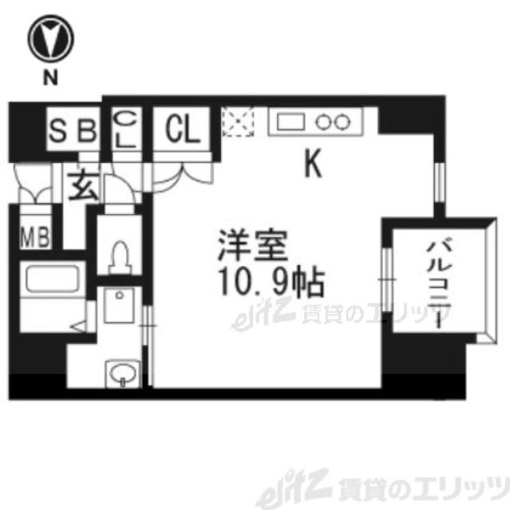 サンウッドコートＩＩ 6階 1K 賃貸物件詳細