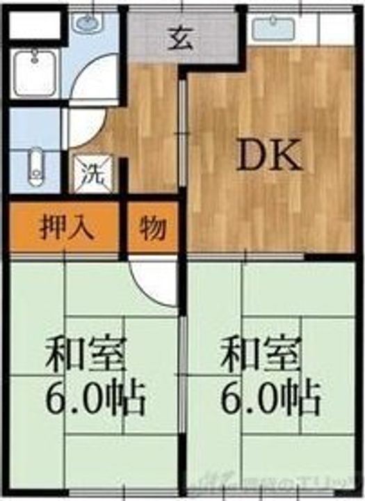 大阪府茨木市真砂１丁目１２－１９ 南茨木駅 2DK アパート 賃貸物件詳細