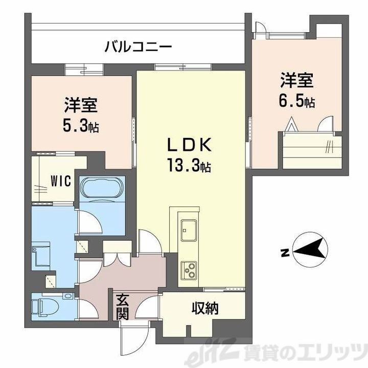 シャーメゾン　ケー 3階 2LDK 賃貸物件詳細