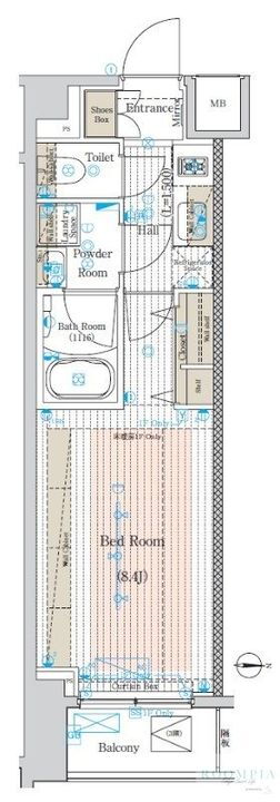 東京都中野区江古田２丁目１０－２３ 沼袋駅 1K マンション 賃貸物件詳細