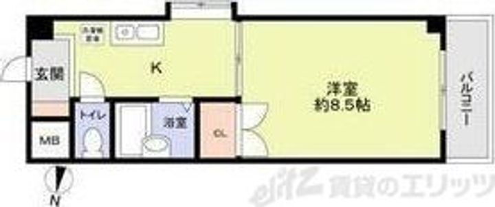 大阪府大阪市東淀川区豊新３丁目２６－３ 上新庄駅 1K マンション 賃貸物件詳細