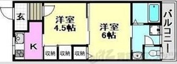 大阪府茨木市上中条１丁目２－１３ 茨木駅 2K アパート 賃貸物件詳細