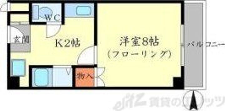 大阪府箕面市西小路３丁目１３－２５ 箕面駅 1K マンション 賃貸物件詳細