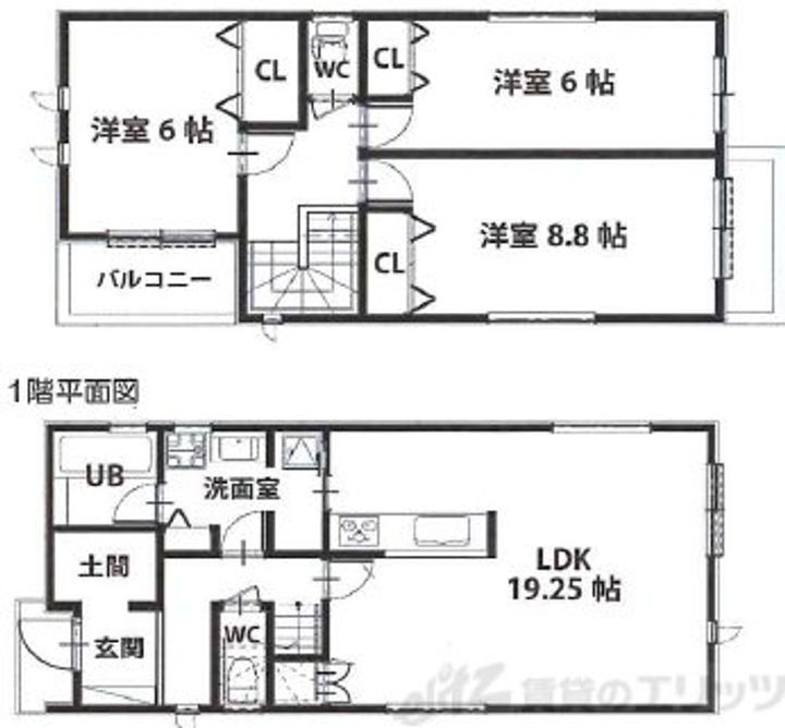 大阪府高槻市津之江町３丁目８１０－５ 賃貸一戸建て