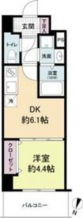 ライブガーデン江坂Ⅸ 4階 1DK 賃貸物件詳細