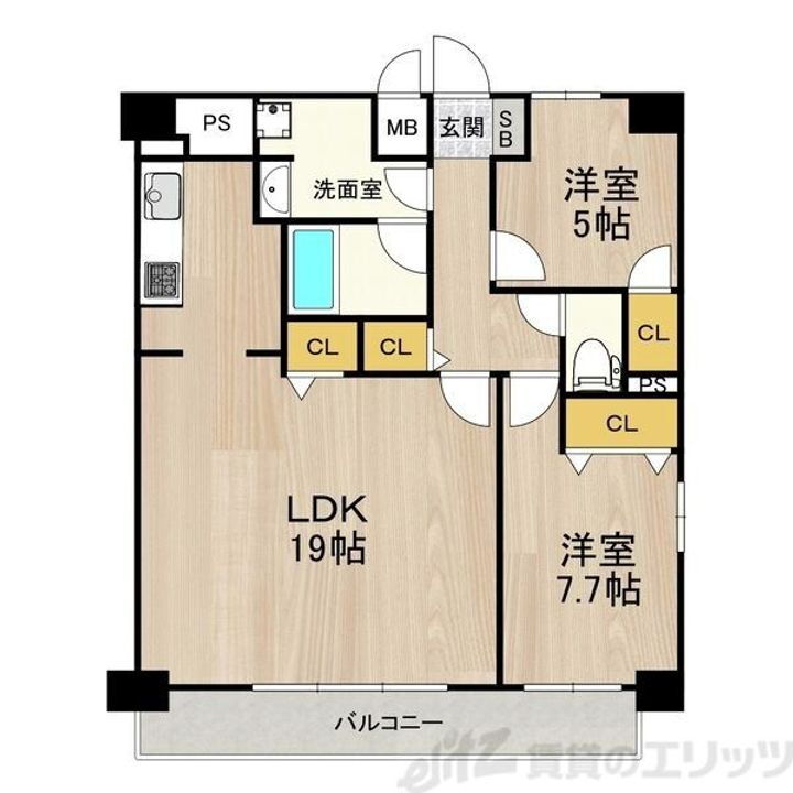 グランルクレ新大阪 15階 2LDK 賃貸物件詳細