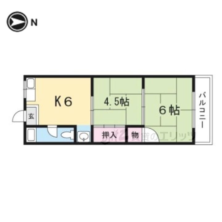 大阪府吹田市山田南３０－１０ 千里丘駅 2DK マンション 賃貸物件詳細