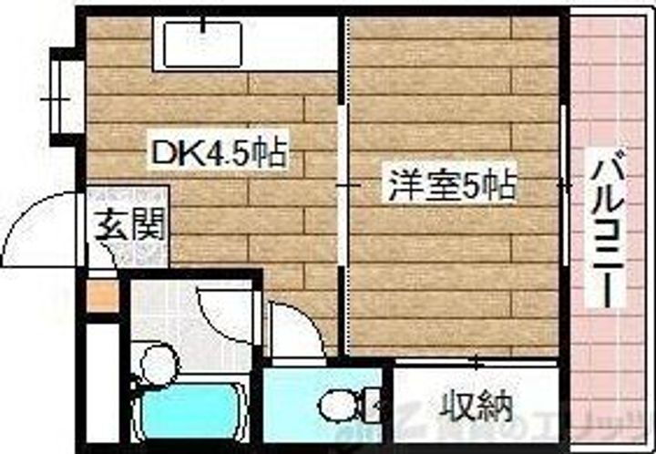 大阪府茨木市橋の内３丁目３－３ 総持寺駅 1DK アパート 賃貸物件詳細