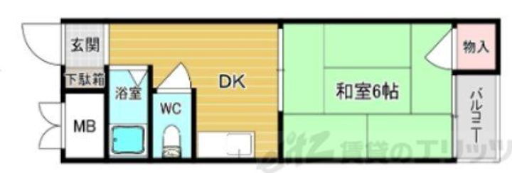 大阪府大阪市東淀川区上新庄２丁目２２－２２ 上新庄駅 1DK マンション 賃貸物件詳細