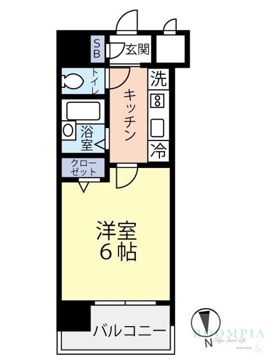 東京都中野区江古田２丁目１－２０ 沼袋駅 1K マンション 賃貸物件詳細