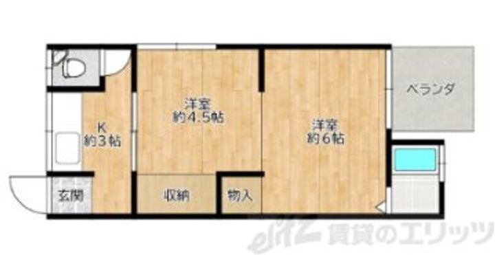 大阪府茨木市蔵垣内３丁目７－２８ 千里丘駅 2K アパート 賃貸物件詳細
