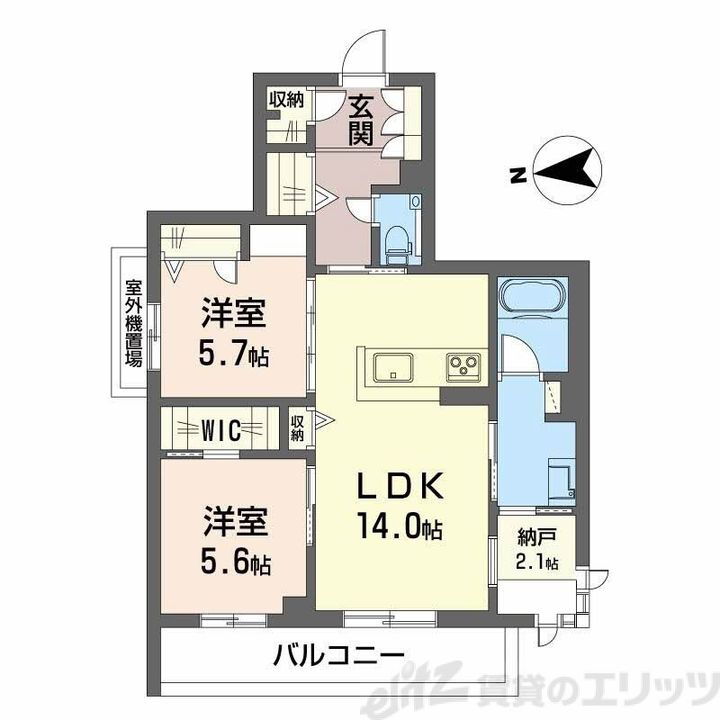 シャーメゾン　ケー 3階 2SLDK 賃貸物件詳細