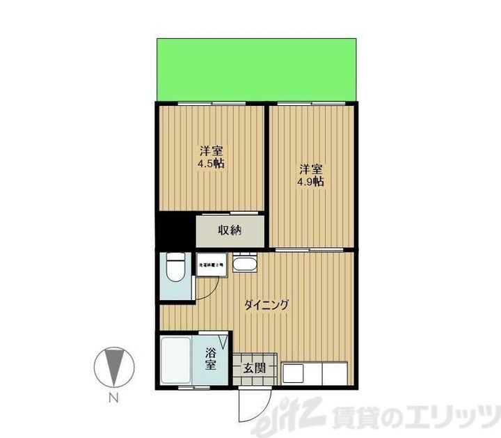 大阪府茨木市水尾４丁目５－１６ 茨木市駅 2DK アパート 賃貸物件詳細