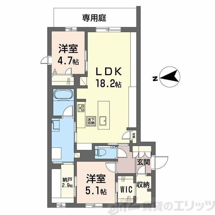 シャーメゾン　ケー 1階 2SLDK 賃貸物件詳細