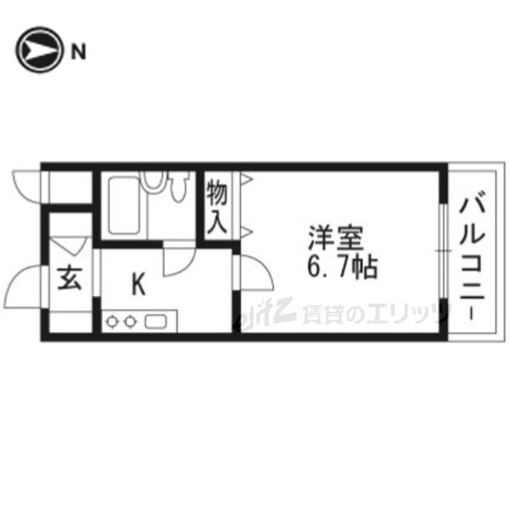 林泉第１ビル 3階 1K 賃貸物件詳細