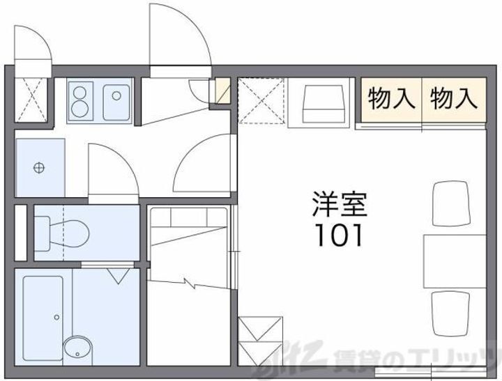 大阪府高槻市城南町４丁目１９－２９ 高槻市駅 1K アパート 賃貸物件詳細