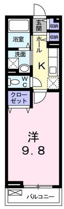 広島県福山市新涯町１－２６－３５ 福山駅 1K アパート 賃貸物件詳細